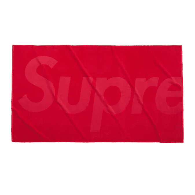 Supreme Tonal Logo Towel Red