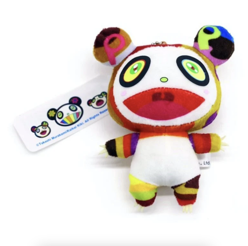 Takashi Murakami Mini Panda Cub Plush Keychain Multi