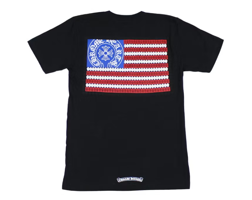 Chrome Hearts American Flag Dagger T-shirt Black