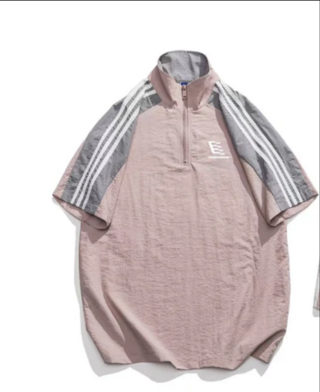 Uphead Hood Track Shirt Pink