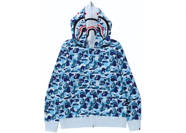 BAPE ABC Camo Double Shark Full Zip Hoodie (FW23) Blue