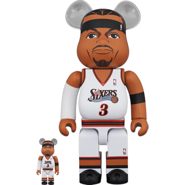 Bearbrick Allen Iverson (Philadelphia 76ers) 100% & 400% Set