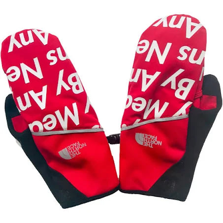 Supreme The North Face By Any Means Winter Runners Gloves Red