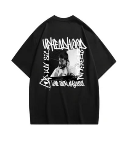 Uphead Hood Love Sick Nujabes Tee Black