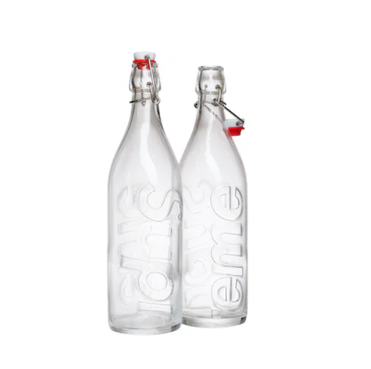 Supreme Swing Top 1.0L Bottle (Set of 2) Clear