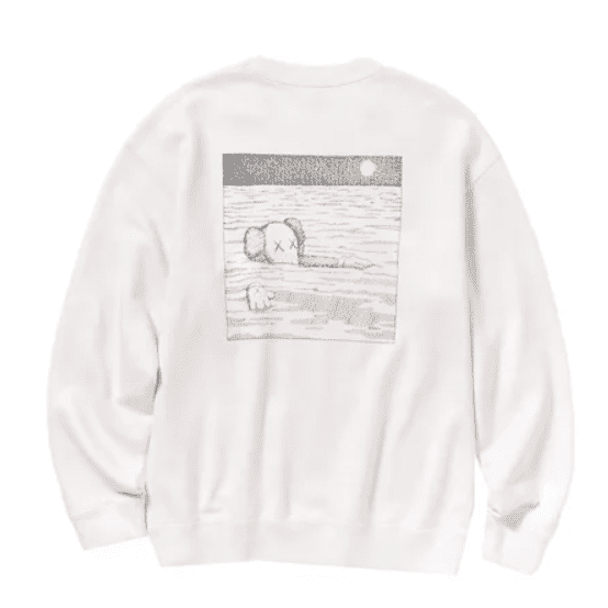 KAWS x Uniqlo Longsleeve Sweatshirt Off White