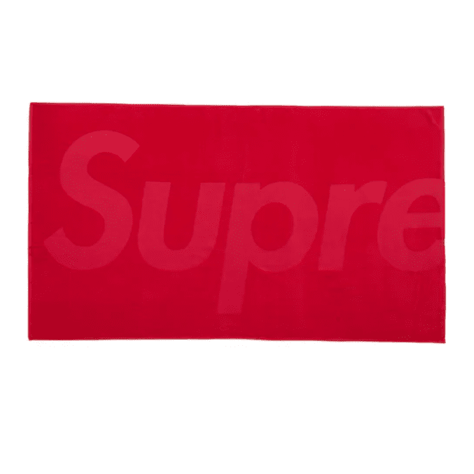 Supreme Tonal Logo Towel Red