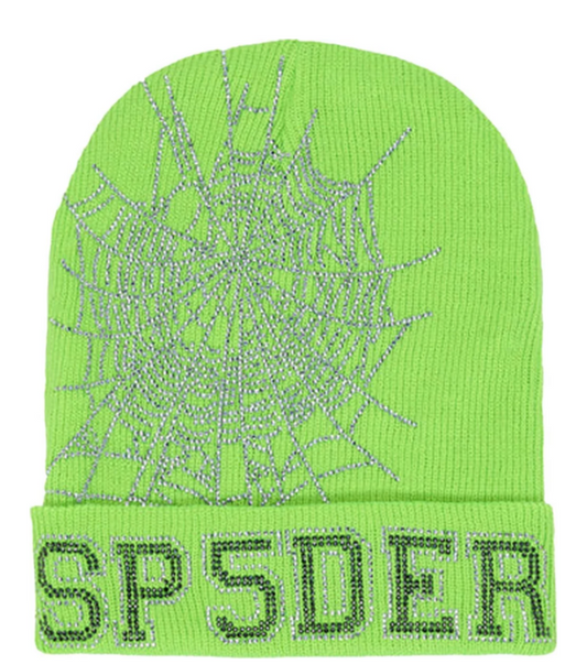 Sp5der Web Beanie Slime Green