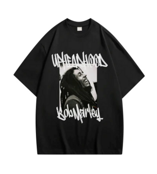 Uphead Hood Bob Marley Tee Black