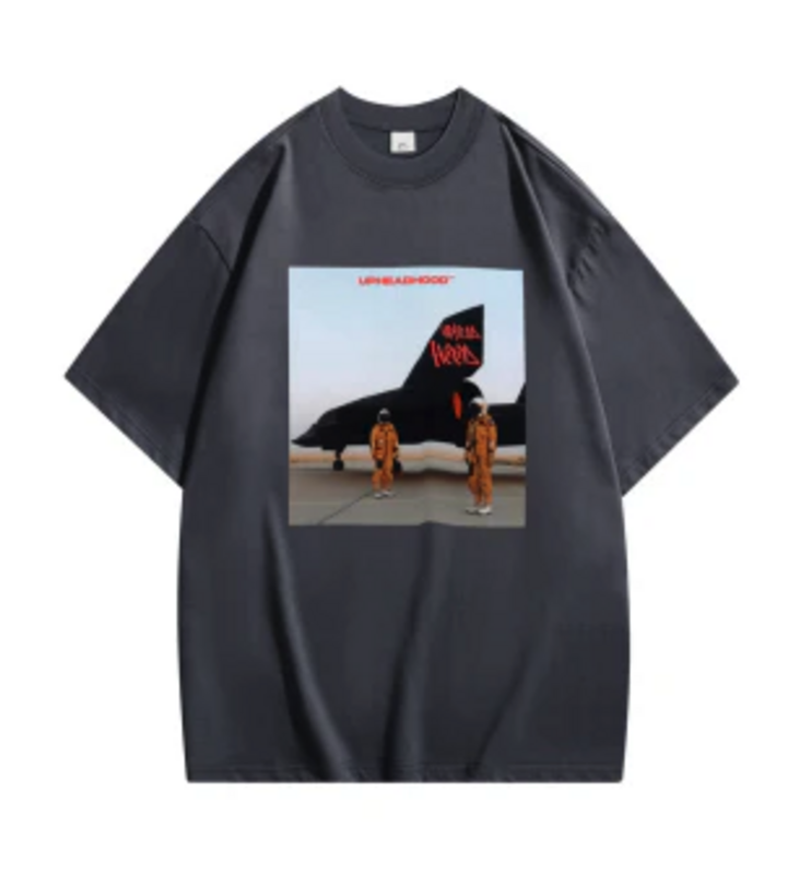 Uphead Hood Astronaut Tee Dark Grey