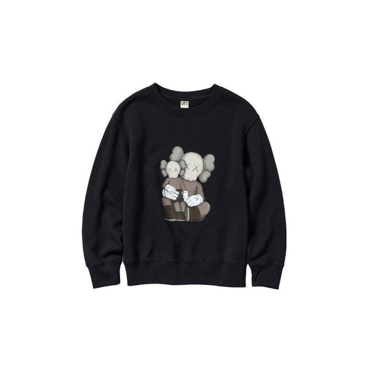 KAWS x Uniqlo Longsleeve Sweatshirt  Black