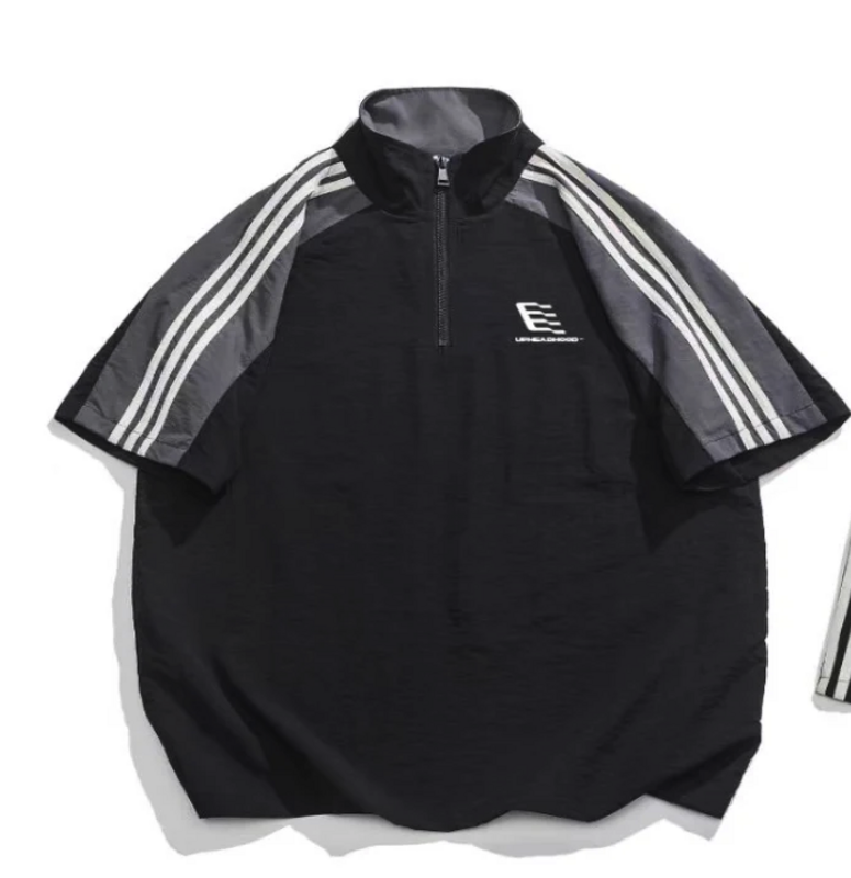 Uphead Hood Track Shirt Black