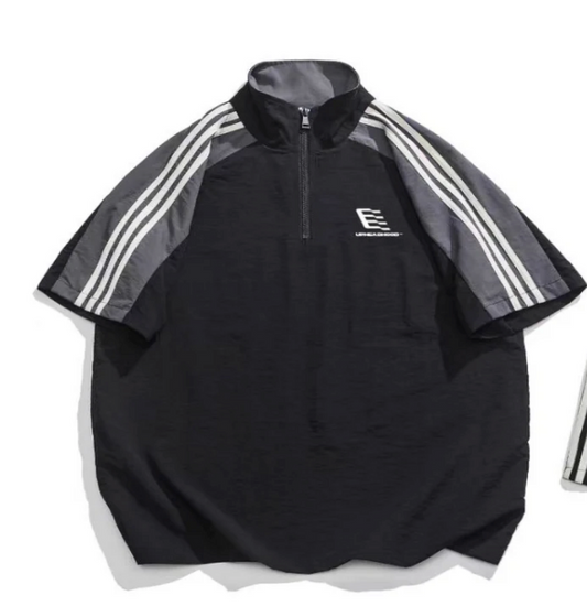 Uphead Hood Track Shirt Black