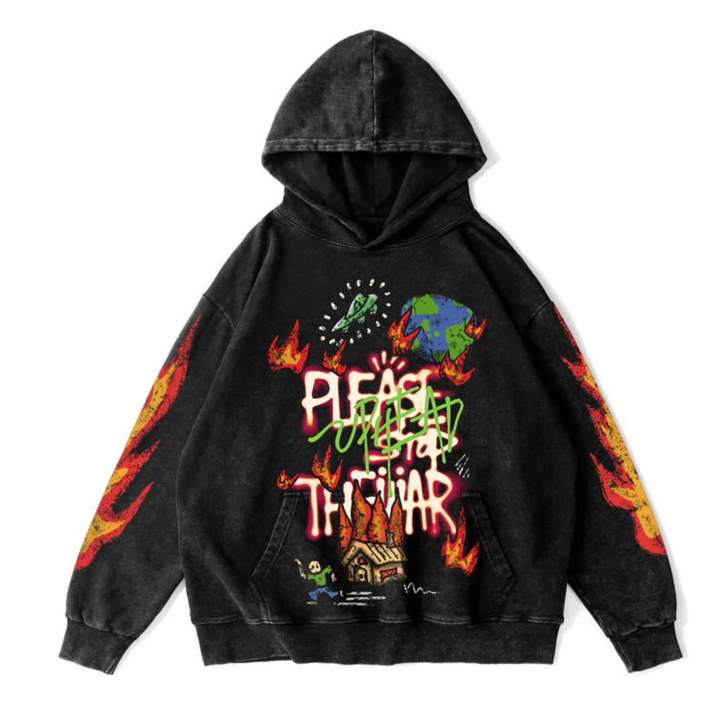 Uphead Peace Hoodie Black