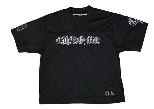 Chrome Hearts Mesh Stadium Football Jersey Black