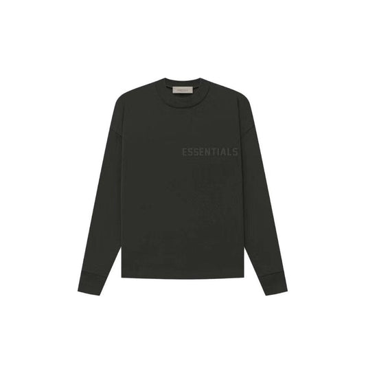FEAR OF GOD ESSENTIALS Logo-Appliquéd Cotton-Jersey Mock-Neck T-Shirt Dark green