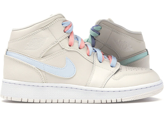 Jordan 1 Mid Multi-Color Swoosh Phantom (GS)