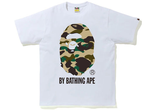 BAPE 1st Camo By Bathing Ape Tee White/Yellow