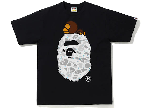 BAPE Space Camo Milo On Big Ape Tee (FW21) Black
