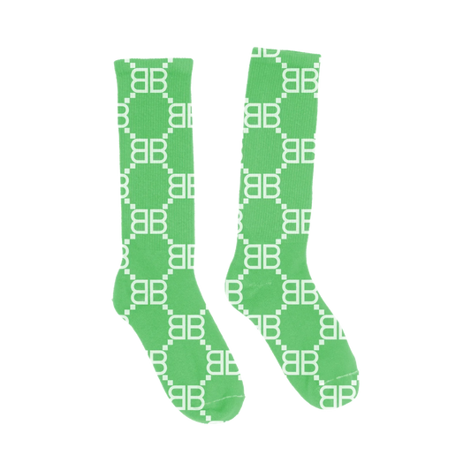 Lime Matrix Socks
