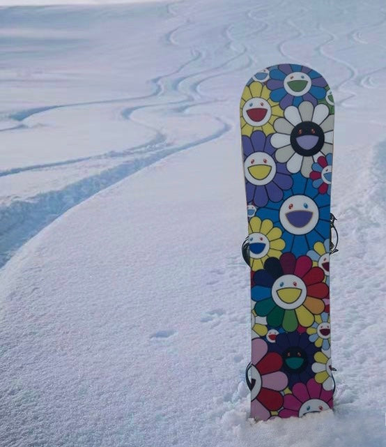 Takashi Murakami Big Flower Snowboard