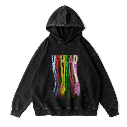 Uphead Dripped Hoodie Black