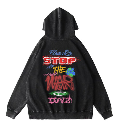 Uphead Dripped Hoodie Black