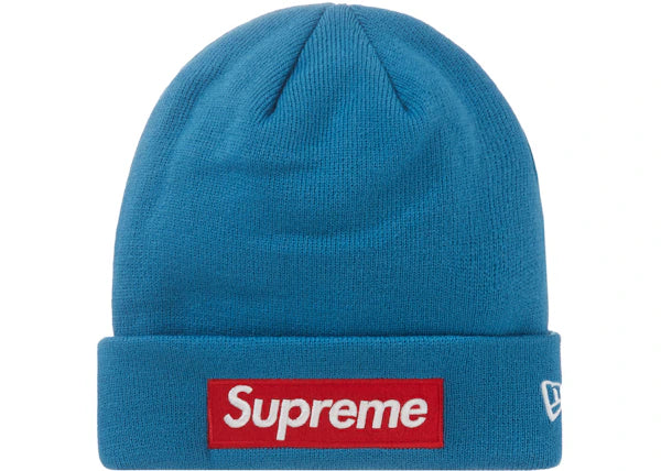 Supreme New Era Box Logo Beanie (FW22) Blue