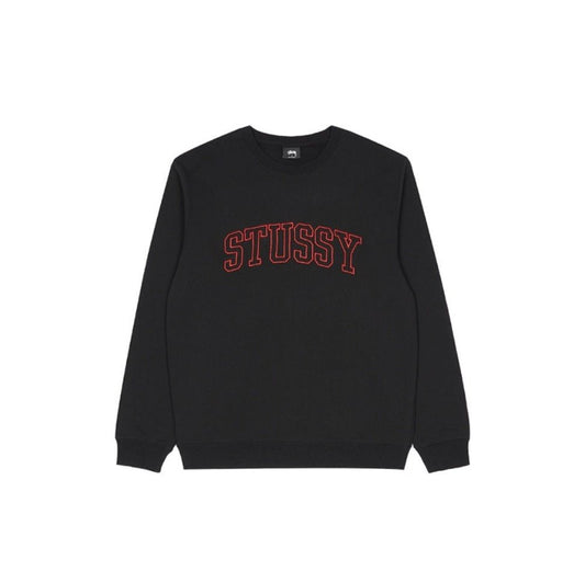 Stussy Outline App Crew - Black
