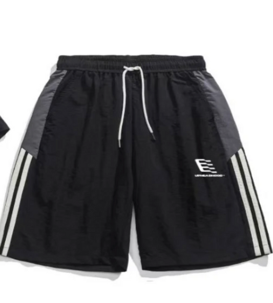 Uphead Hood Track Shorts Black