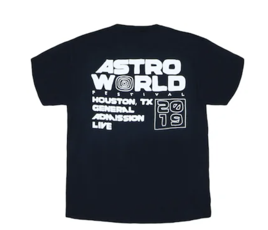 Travis Scott Astrofest Staff 2019 Tee Black