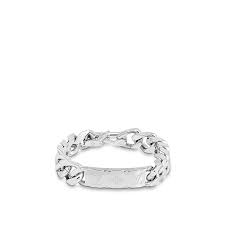 Louis Vuitton Monogram Chain Bracelet Silver M00856