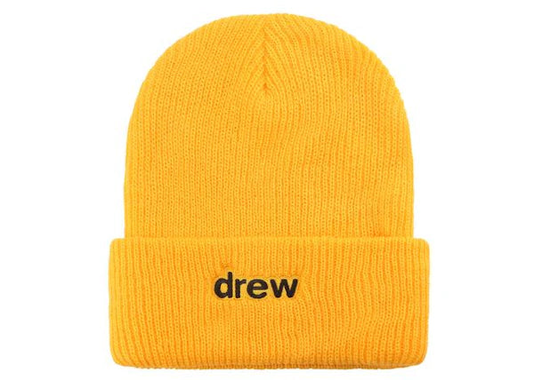 drew house secret waffle beanie golden yellow